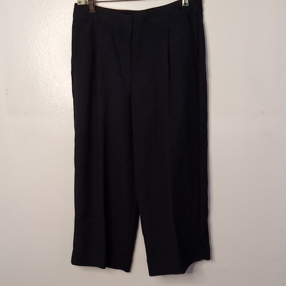 The Limited Size 2 Classic Black Wide-Leg Trousers. Office, Dressy